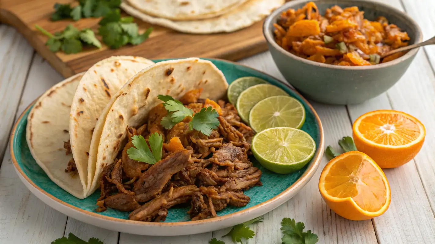 Why do you put orange juice in carnitas